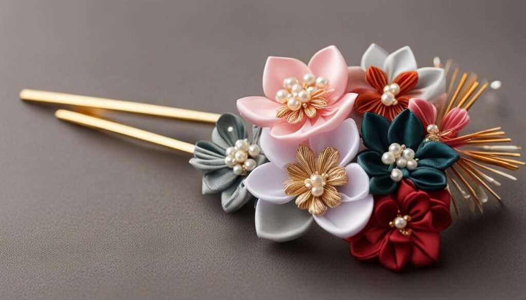 Japanese kanzashi